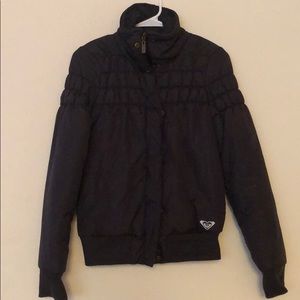 Black Roxy bomber jacket size small